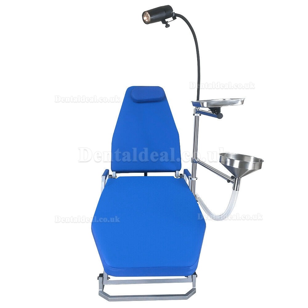 Greeloy Upgrated Portable Folding Chair with LED Cold Light and Instrument Tray Full Set GU-P109